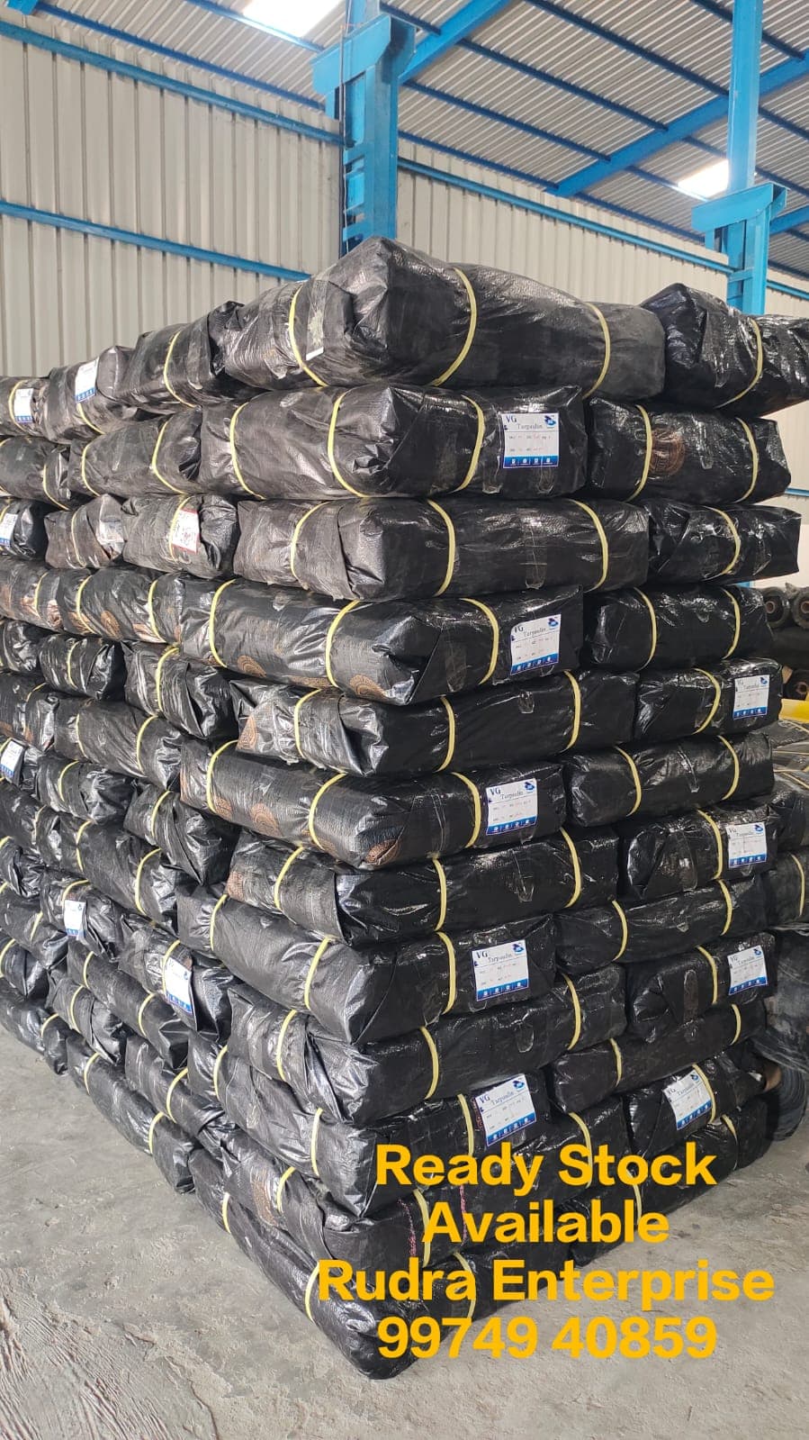 Folded Premium Quality Blue Tarpaulin